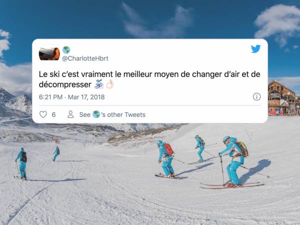 The best tweets about ski vacations