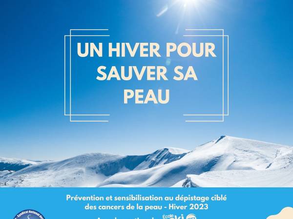 Campaign for the prevention of skin cancers : even in winter, beware of UV!