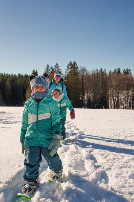 Snowshosing