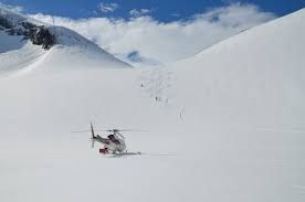 Heli-skiing