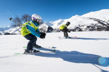 Group ski lessons for children