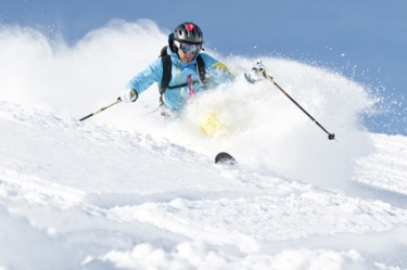 Freeride session in Courchevel