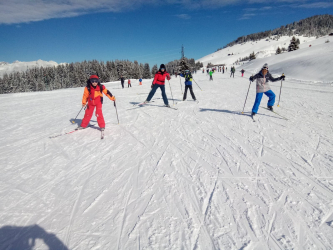 Nordic ski group lessons for children
